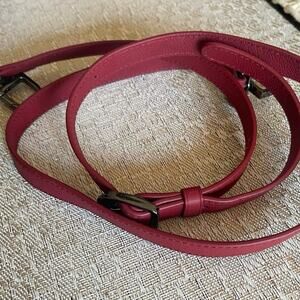Lipault red crossbody purse strap